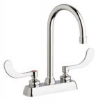 Chicago Faucets W4D-GN2AE35-317AB Workboard Faucet, 4''